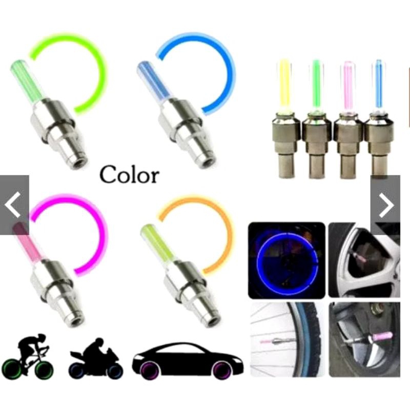 Lampu Pentil sepeda 2pcs, tutup pentil ban, sepeda motor, mobil