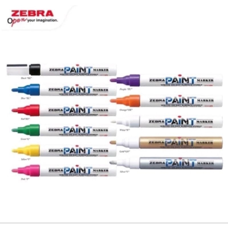 

Zebra paint marker permanent // spidol zebra permanen