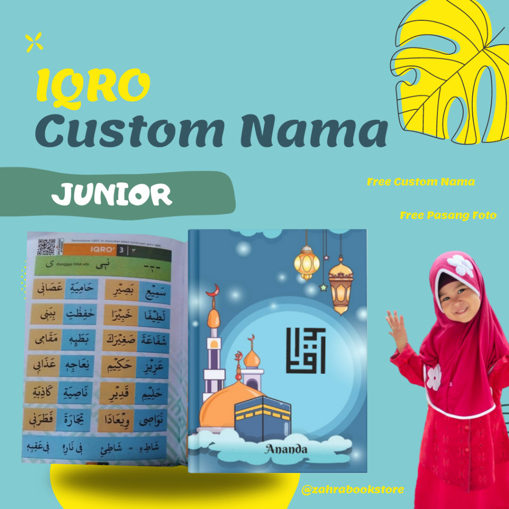 IQRO CUSTOM NAMA FOTO/CUSTOM IQRO UNTUK ANAK BALITA