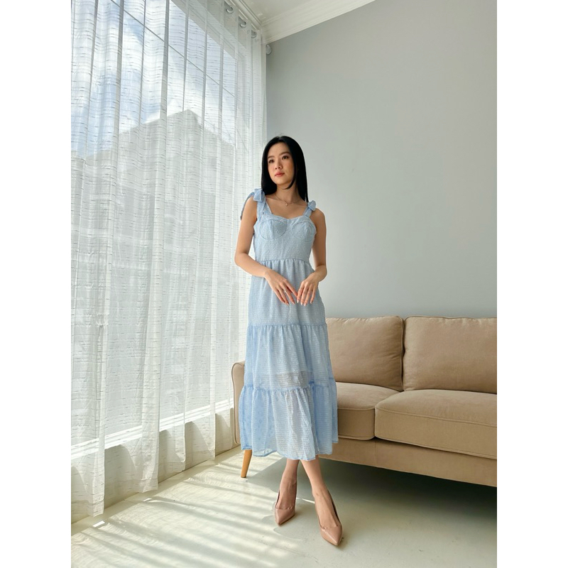MAFIA - HYEDI DRESS/ Blue maxi Dress