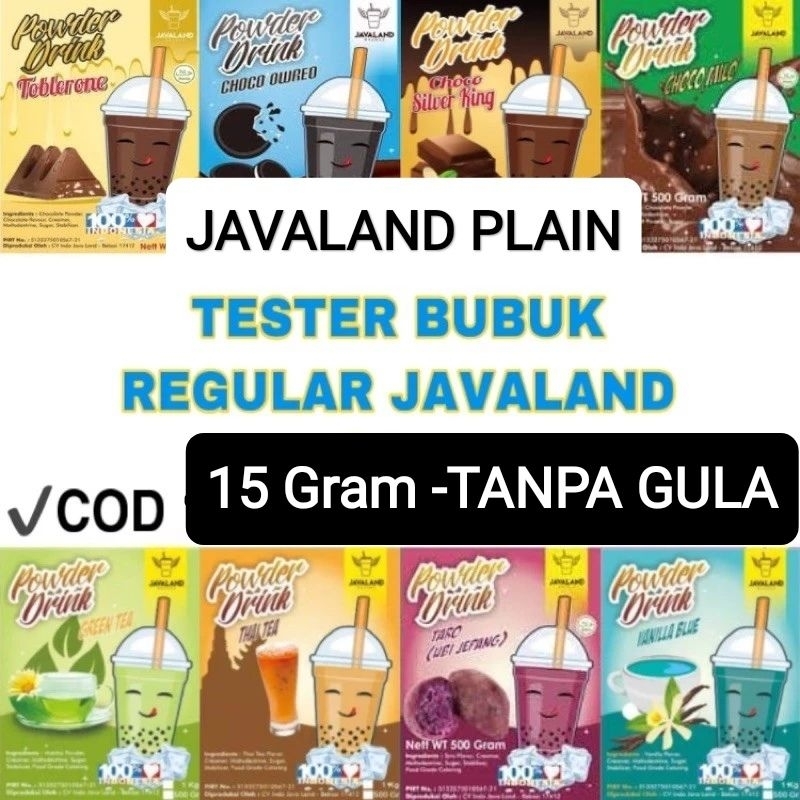 

Bubuk minuman rasa 15 gram Plain (tanpa gula)