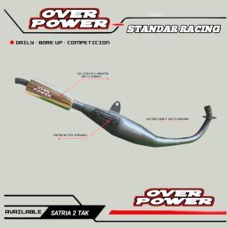 KNALPOT STANDAR RACING SATRIA HIU LUMBA 2 TAK TAMENG FULL SIRIP OVER POWER BUKAN AHM NXL EL9