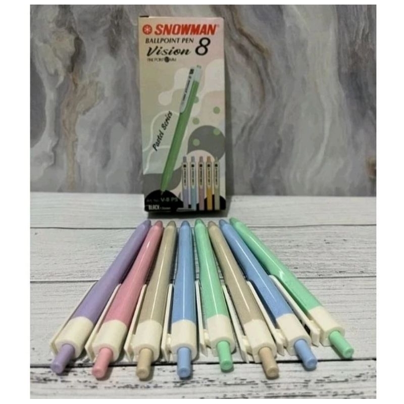 

PULPEN SNOWMAN V8 PASTEL/0,7/12PCS