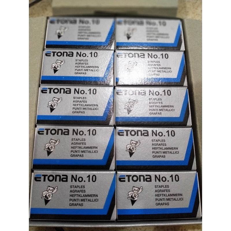 

10 dus kecil \ Atom etona \ Staples no.10 \ isi hekter kecil