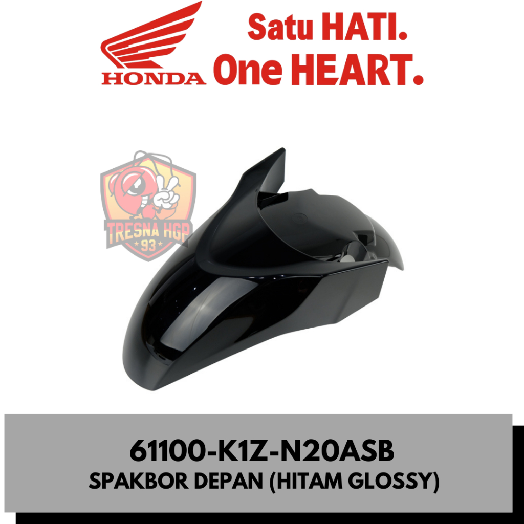 61100-K1Z-N20ASB SPAKBOR DEPAN HITAM HONDA PCX 160 K1Z ORIGINAL | FENDER FR 61100K1ZN20ASB