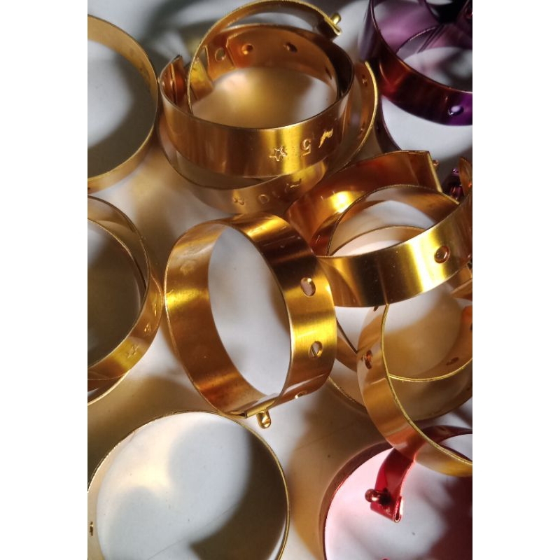 gelang kaki ayam import warna kuning harga perbiji.