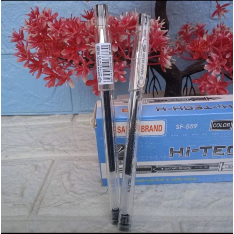 

1PACK (12PCS) PULPEN GEL / GEL PEN HITECH HI-TECH-H HI-TECH HITEC MURAH SAFARI 0.28MM