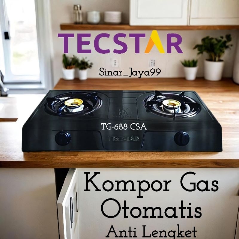 Kompor Gas Otomatis Tecstar TG-688 CSA/CSJ Anti Lengket