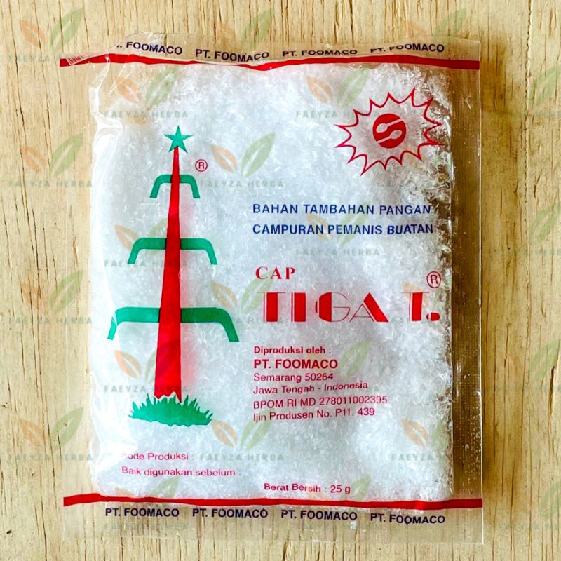 

Sodium Tawon Cap Tiga T isi 20 Bungkus / Sodium 3T / Pemanis Buatan