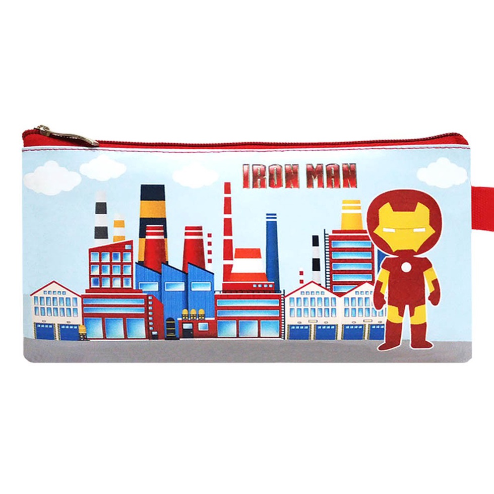 

BERKUALITAS Mini Case IRON MAN MERAH Stationary Organizer Pencil Case Tempat Pensil Travelling Organizer