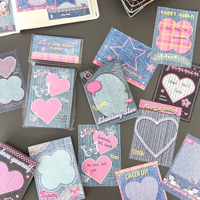 

[chaeya.things] Memopad Jeans Aesthetic 100