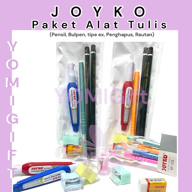 

JOYKO PAKET ALAT TULIS 6 in 1 / PAKET Stationery ISI 6 Murah