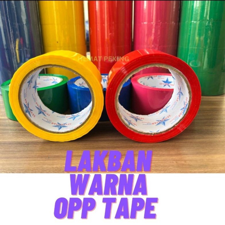 

SERENTAK Lakban Warna OPP Tape Ecer Satuan