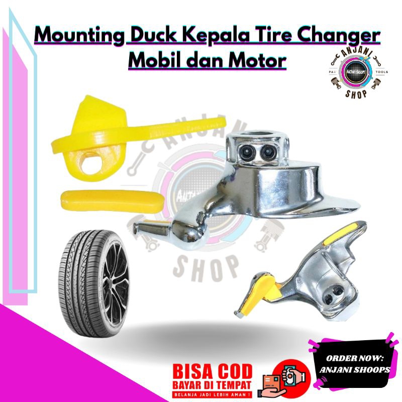 alat buka ban motor mobil kepala tirechanger duck mount kepala bebek