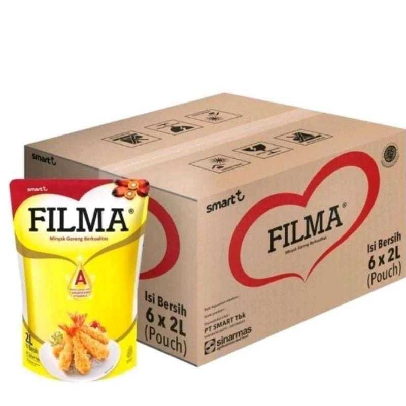 

MInyak goreng Filma 2 liter/ Filma minyak goreng per dus isi 6 ukuran 2 ltr/minyak filma 2 ltr