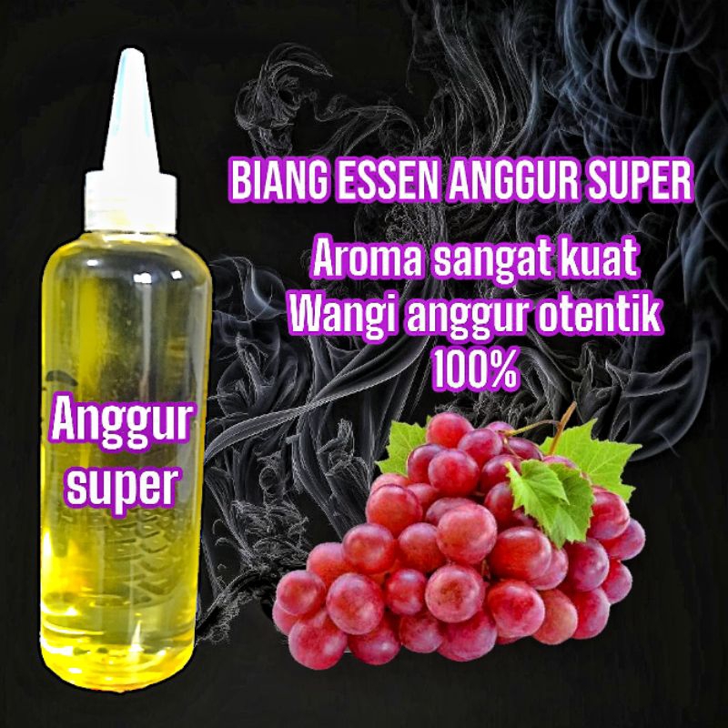 Biang essen ANGGUR SUPER liquid grape aroma sangat kuat, cocok untuk ikan mas, ikan nila, ikan lele,