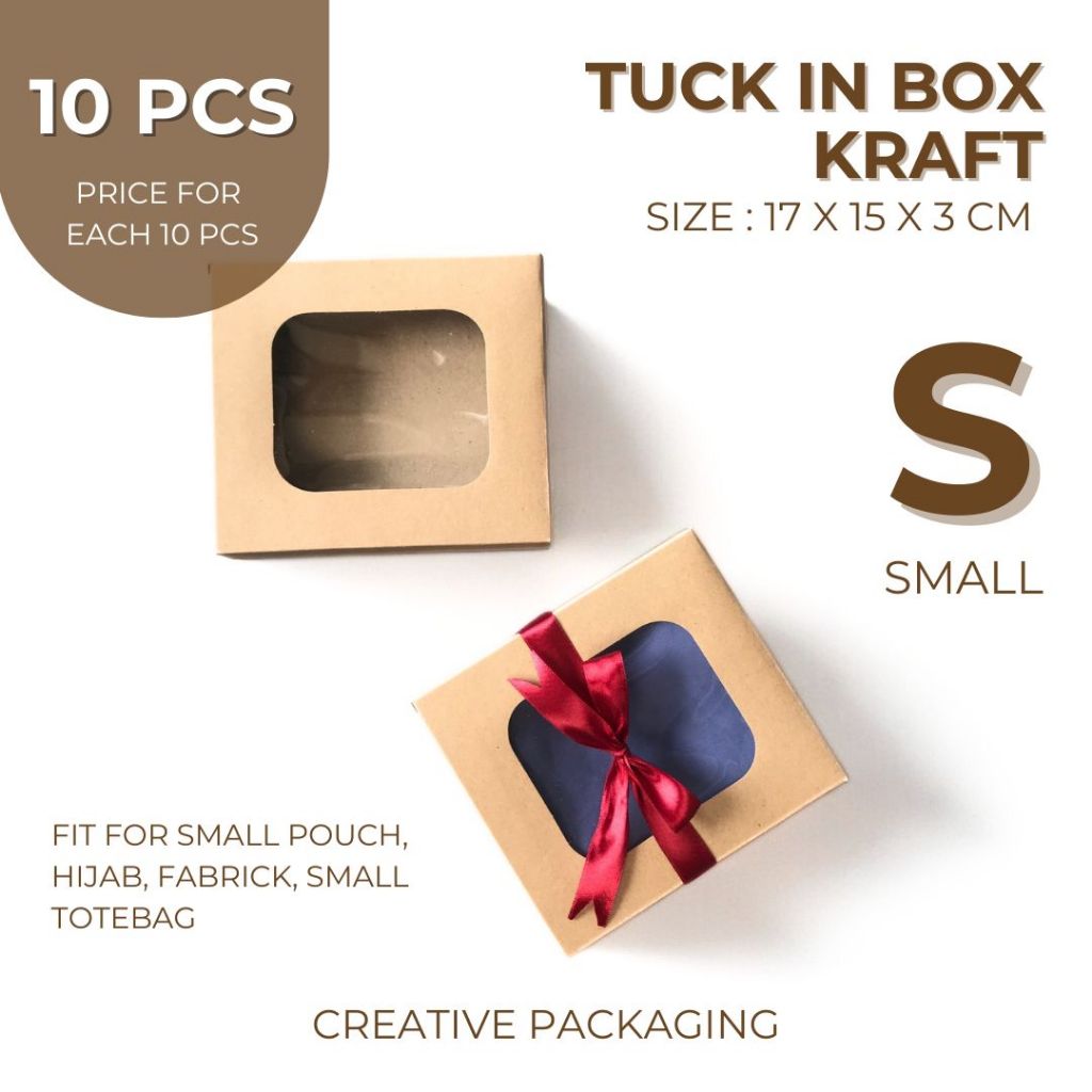 

Creative Packaging - [price for 10PCS] Totebag / Hijab Box: Box Hampers Kain Batik / Box Hijab / Tuck-in box