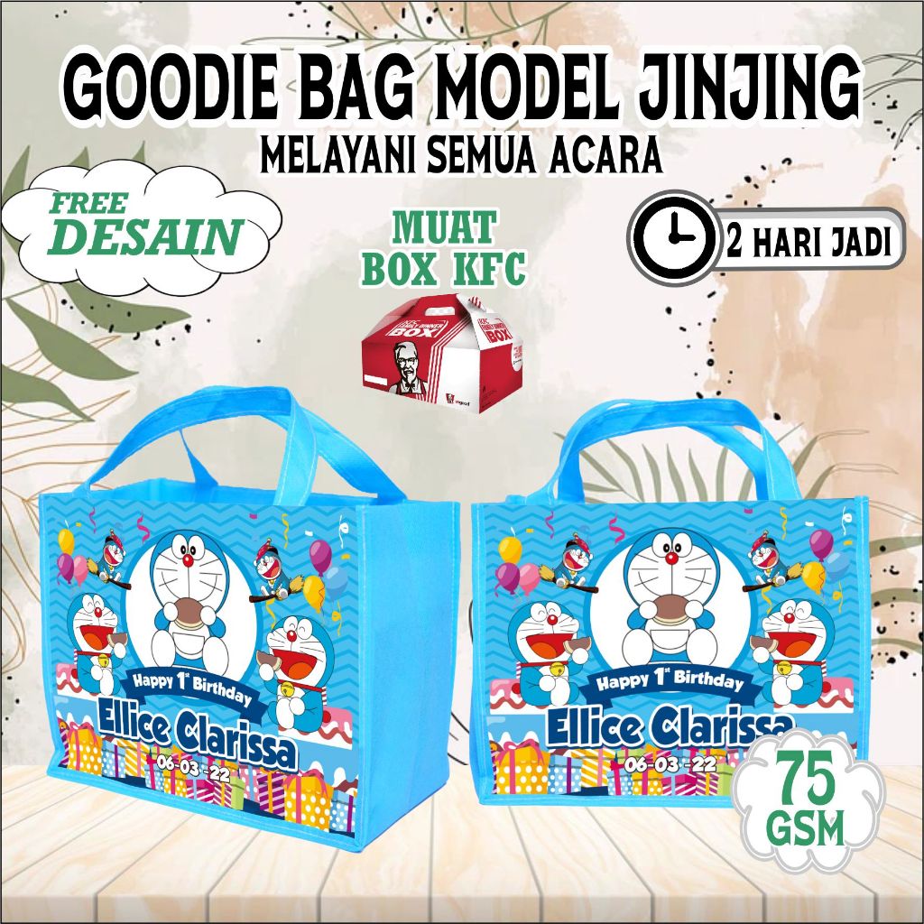 

tas goodie bag/tas kfc/Tas Ultah / Tas Ulang tahun Anak / Goodie Bag Perlengkapan Pesta/goodie bag