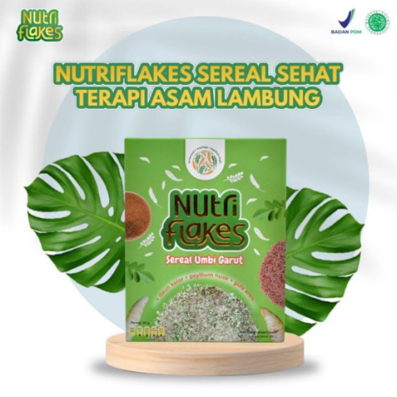 

nutriflakes sereal umbi garut atasi maag dan penyakit lambung lainya,aman digunakan untuk berbagai usia