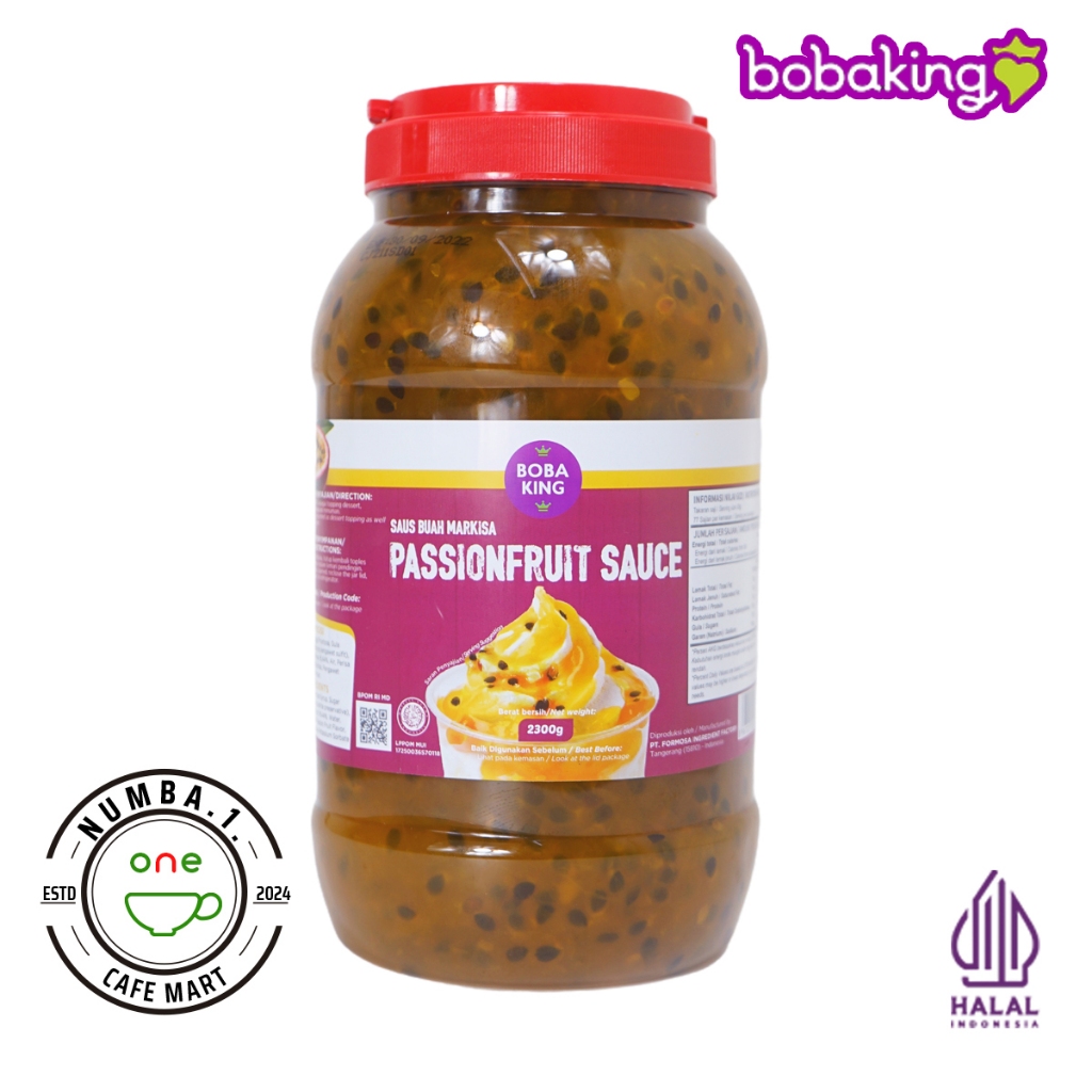 

2.3kg Bobaking Passionfruit Sauce (saus markisa)