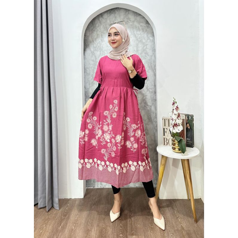 Daster wanita Terbaru Daster Susun Polos//Daster Santung Rayon Premium Adem Busui Friendly Termurah