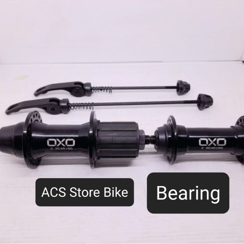 HUB FREEHUB OXO BEARING 32 36 HOLE ALLOY NON DISCBRAKE HITAM