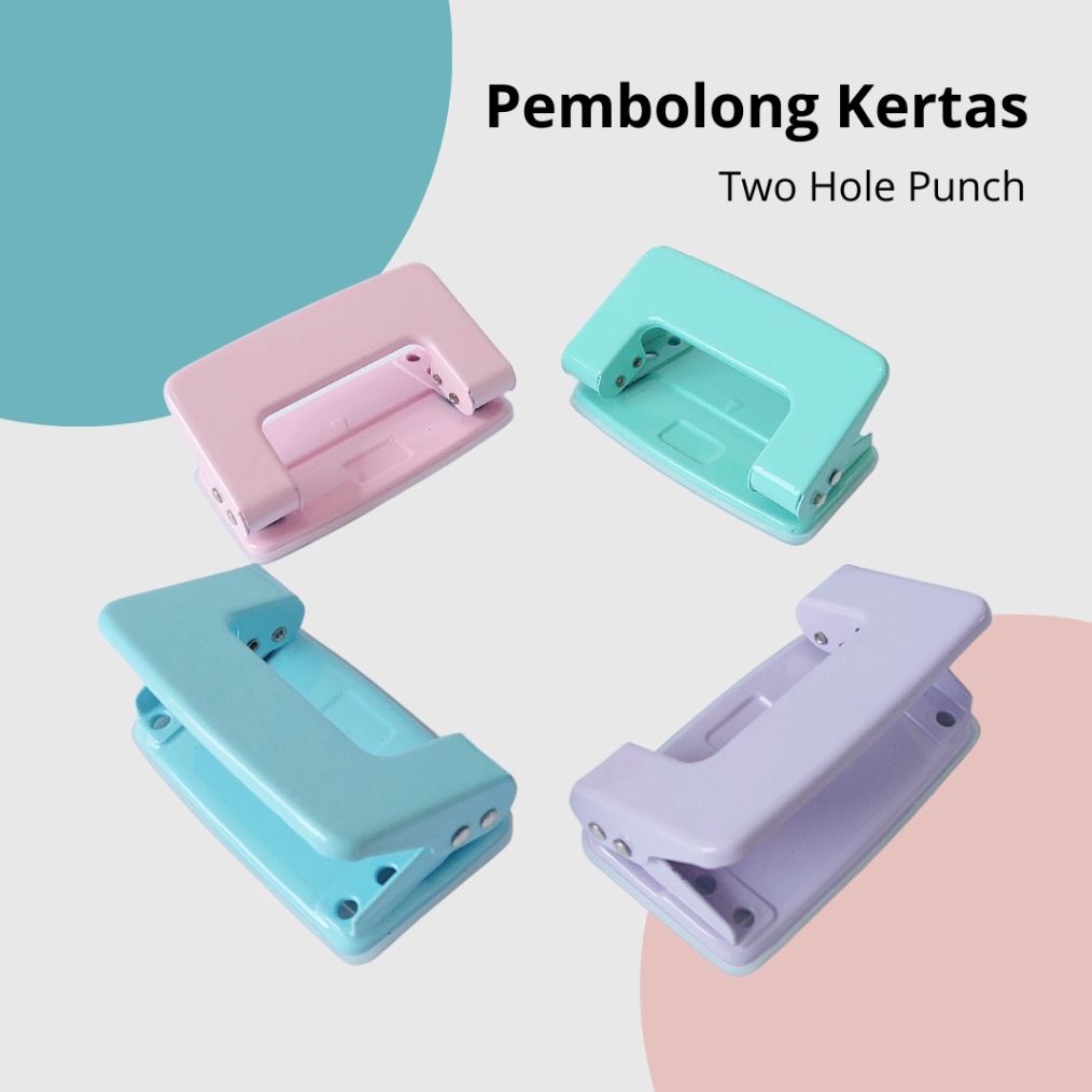 

TERBATAS Pembolong Pelubang Punch Hole 2 Lubang warna Macaron