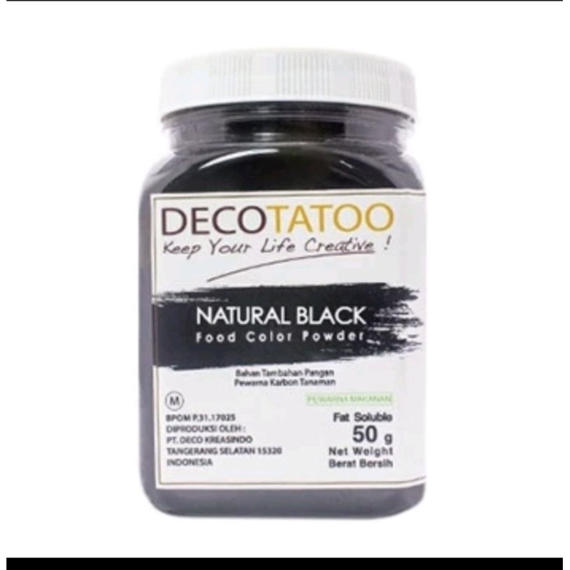 

decotatoo black color 50 gr