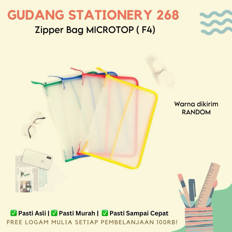 

Zipper Bag MICROTOP / File Bag Sleting MICROTOP / School bag MICROTOP