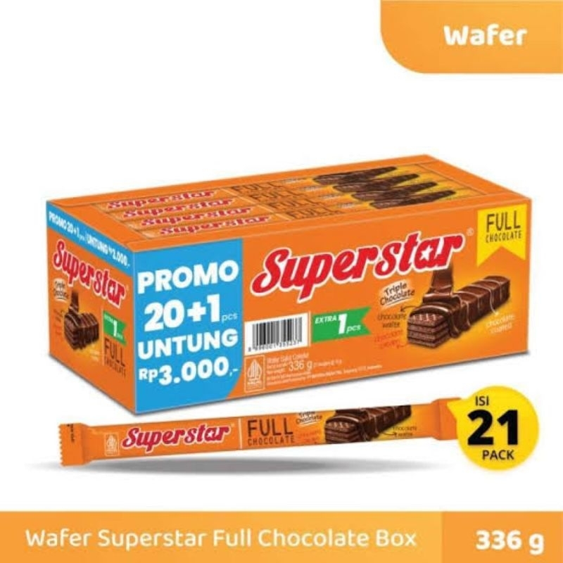 

Superstar Wafer Triple Chocolate Produksi Baru