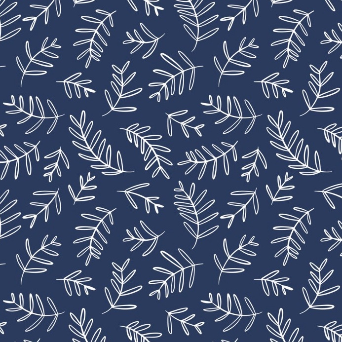 

TERBATAS Kertas Kado Harvest Wrapping Paper Good Vibes Navy Leaves