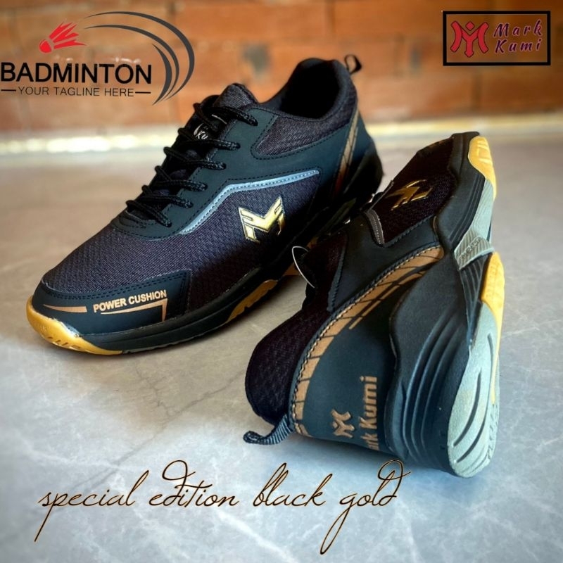 sepatu batminton / tenis / voli original markkumi power cusion
