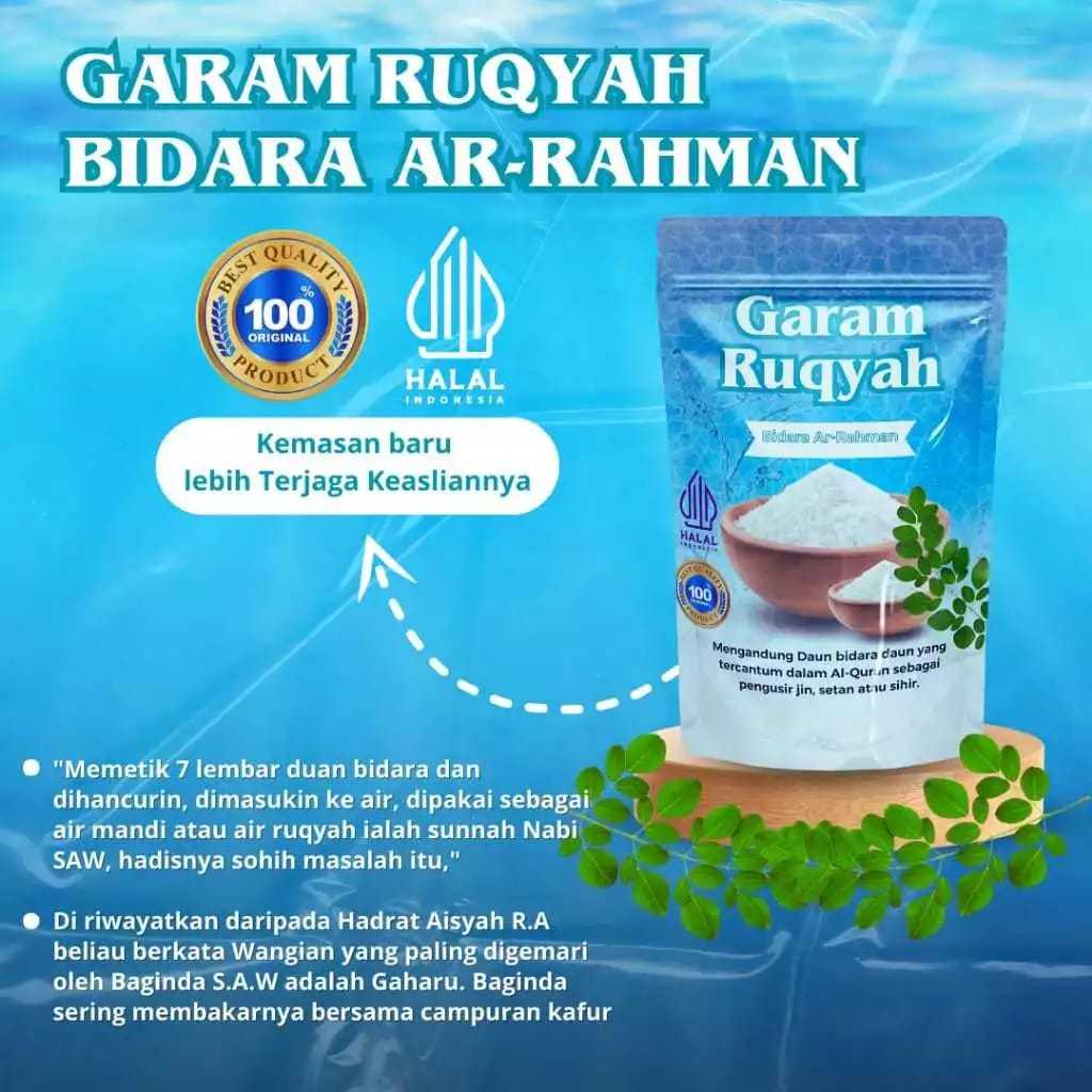 

[200 Gram] Garam Ruqyah Bidara Arrohman 100% Penglaris Penangkal Pada Tempat Usaha