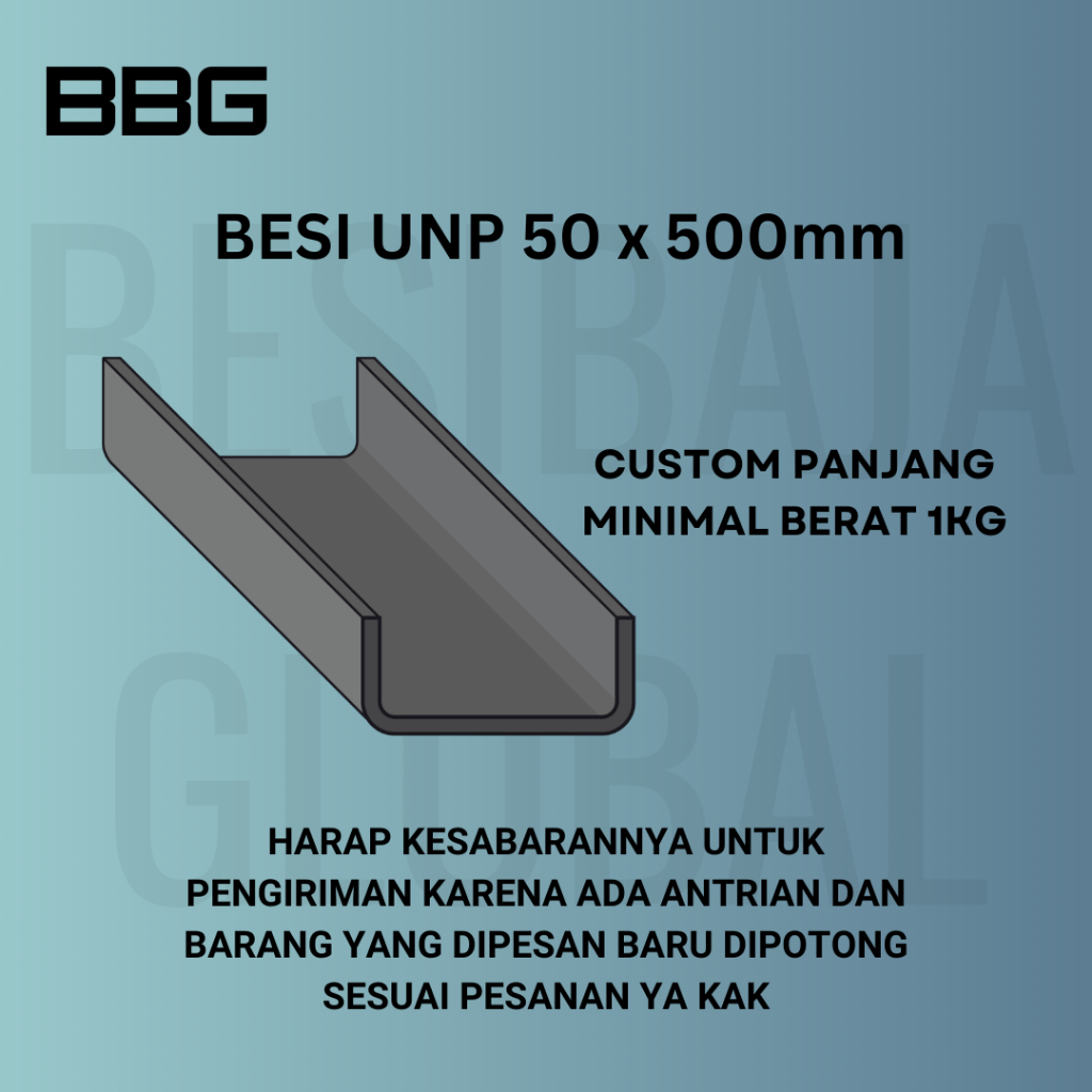 BESI UNP 50 x 500mm