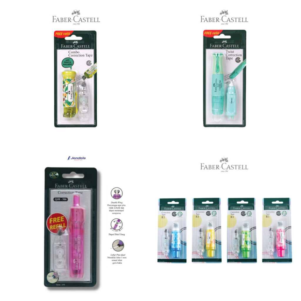 

ATK : Correction Tape Faber Castell TipX Kertas Faber Castell / Penghapus Kertas