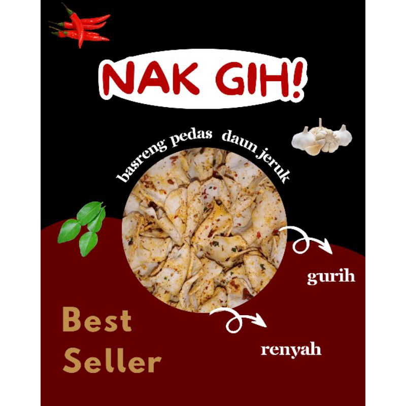 

Best seller ~ basreng nakgih! pedas daun jeruk 1/2kg/1kg