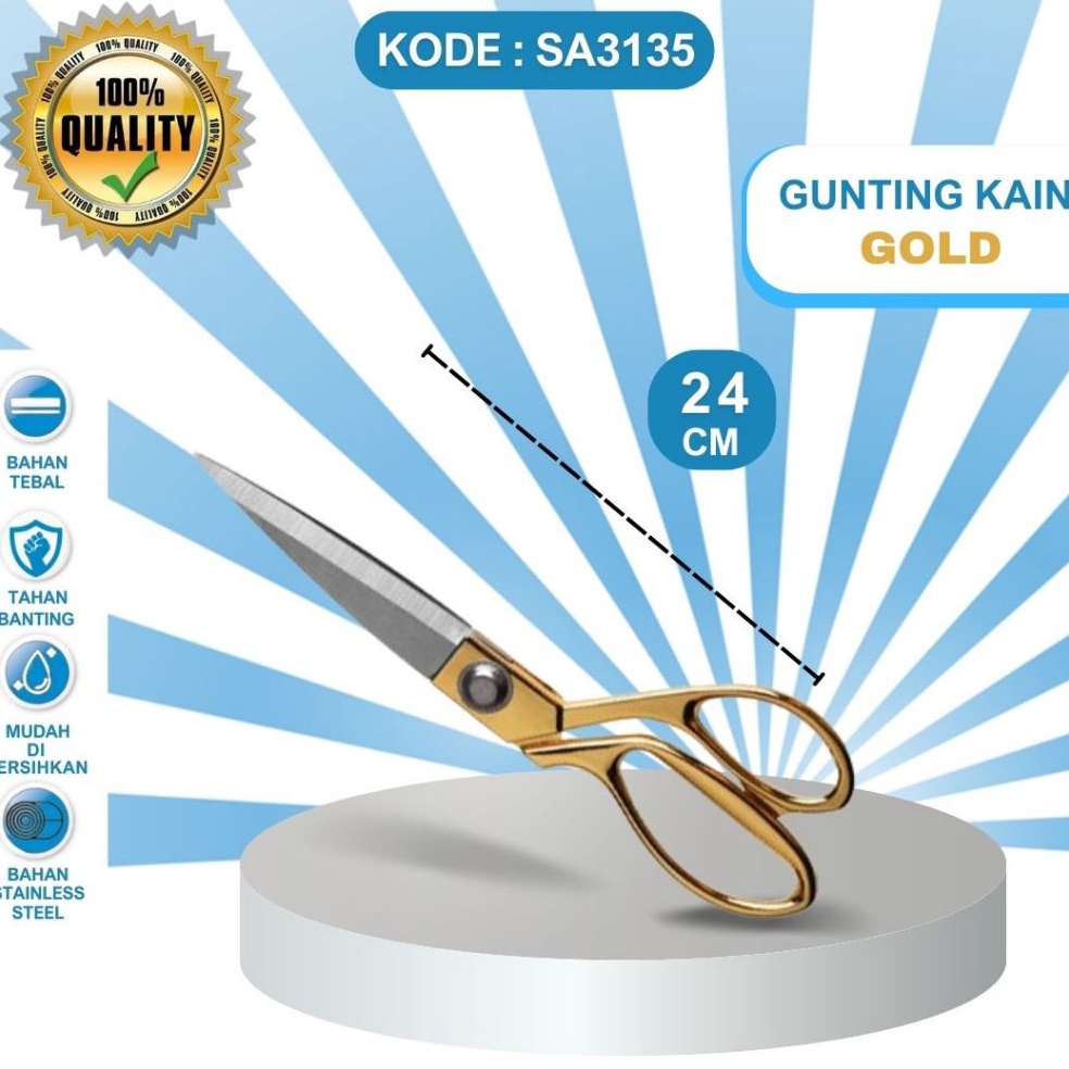 

KODE U1P9 TAILOR SCISSORS GOLD GUNTING PENJAHIT GUNTING KAIN WARNA GOLD