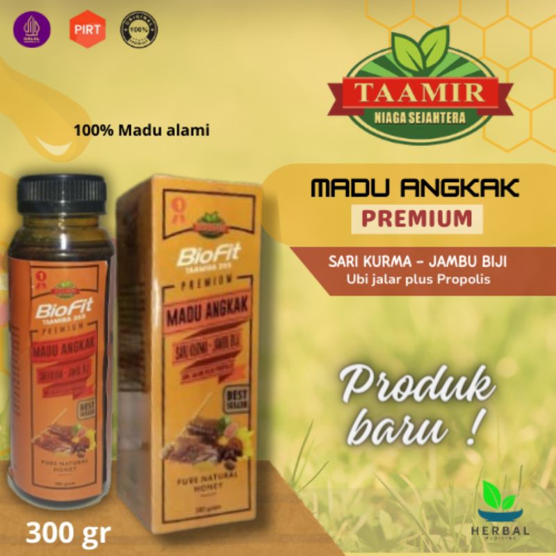 

( PREMIUM ) - sari kurma madu angkak - ubi jalar plus Propolis, madu angkak jambu biji 100% madu asli