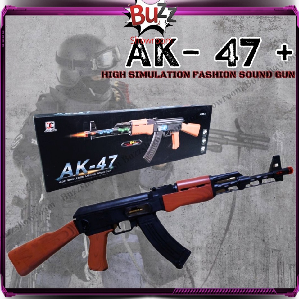 KODE F1H5 Tembakan Anak Sniper Rifle AK47 Mainan Pistol Senjata Senapan Infrared Gun AK 47