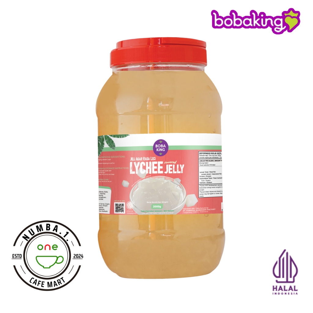 

2kg Bobaking Lychee Jelly (jelly dengan rasa leci)