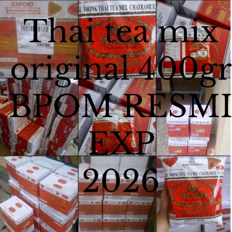 

THAI TEA MIX ORIGINAL 400G // 1bks sudah BPOM RESMI Label Halal