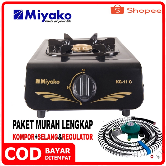 KOMPOR GAS 1 TUNGKU MIYAKO KG 11 C / 201 C / KOMPOR 1 TUNGKU / KOMPOR SATU TUNGKU / KOMPOR MURAH PRO