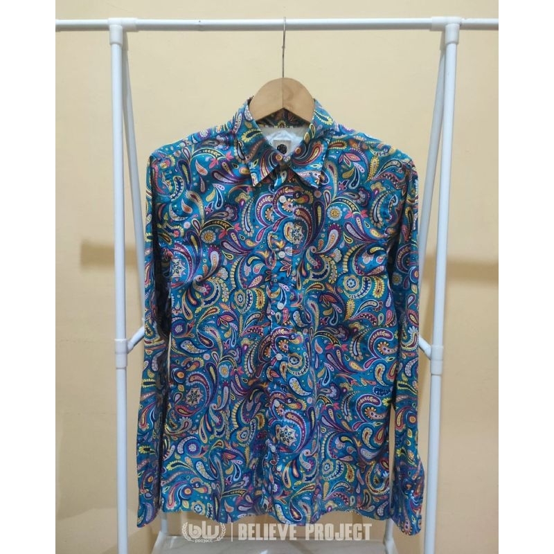 Kemeja Pretty Green Paisley Original