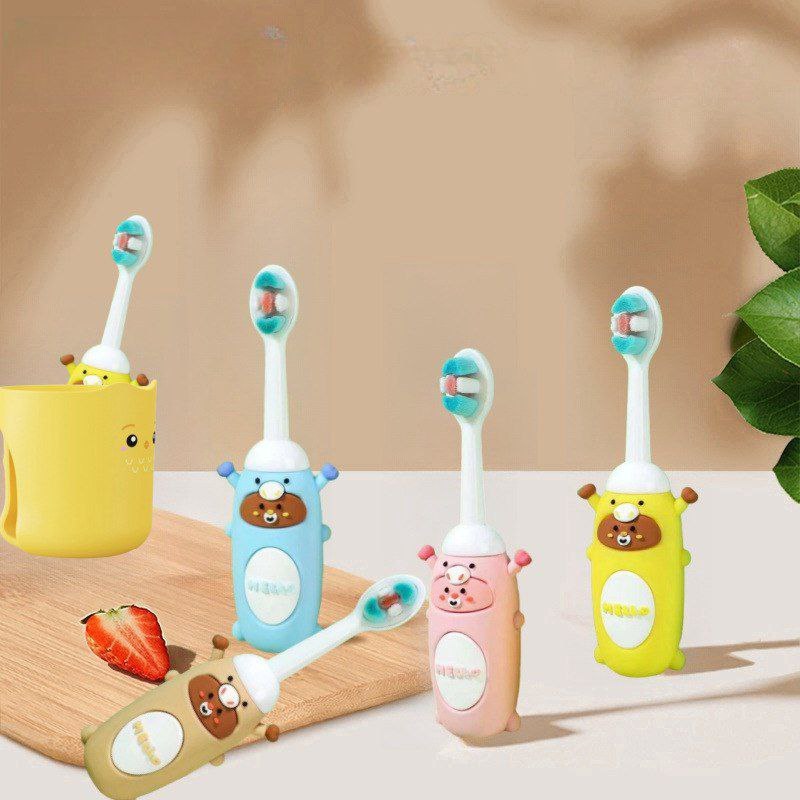 Sikat Gigi Anak Hello Bear dengan Kartun Menggemaskan/sikat gigi Anak 1-5 tahun/sikat gigi lembut