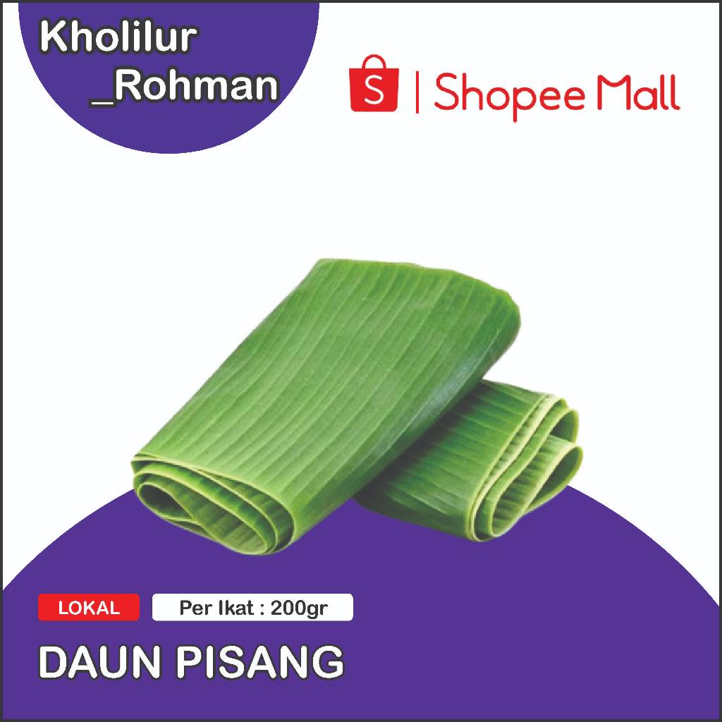 

Daun Pisang Segar sehat /bungkus makanan/wadah jajan tradisional