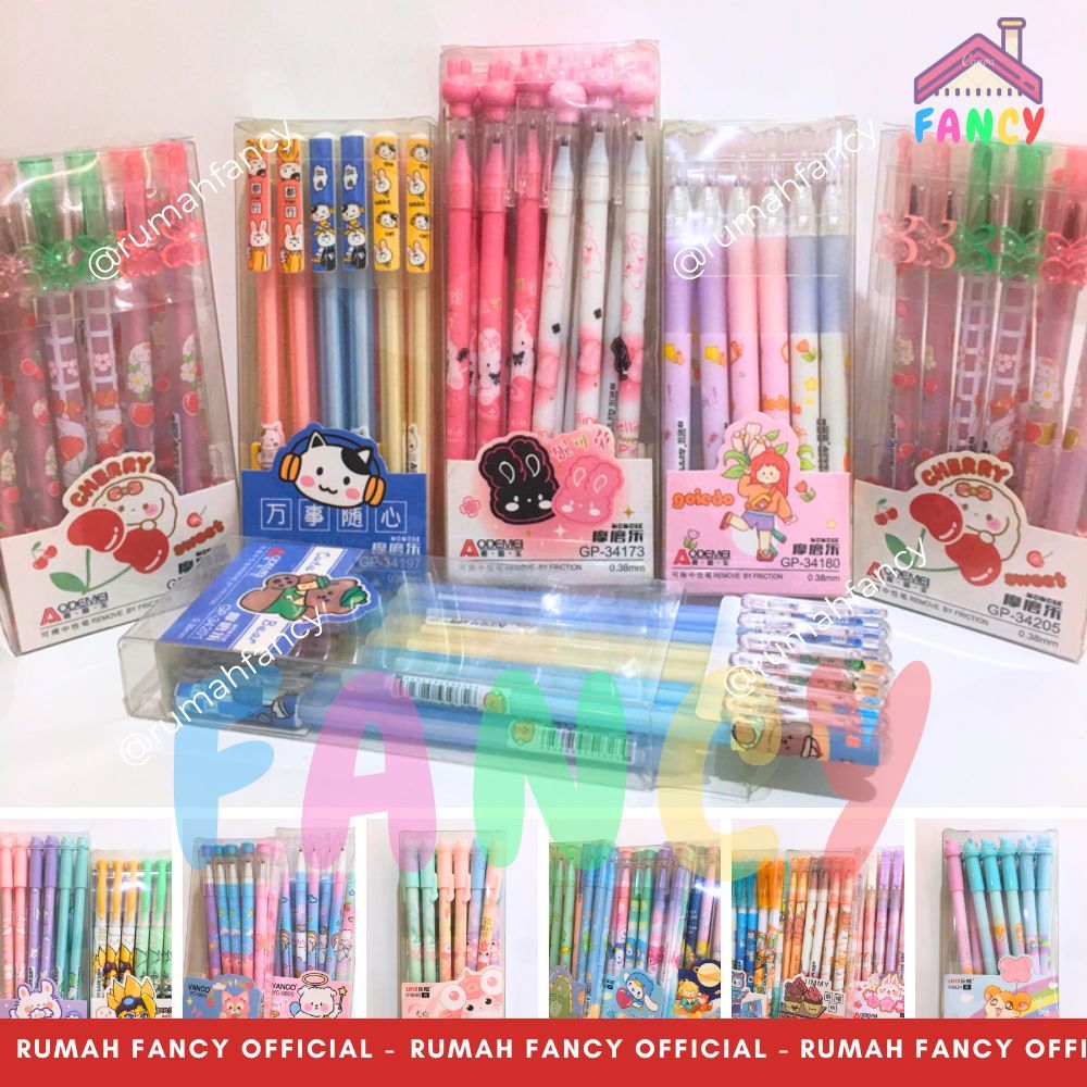 

[1SET ISI 4 PCS] Bolpen/ Pulpen Hapus/ Pena Bisa Di Hapus Aodemei/ ZI XIN/ VANCO ERASABLE PEN