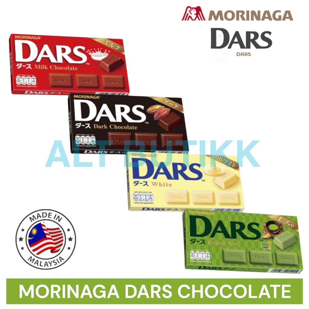 

MORINAGA DARS CHOCOLATE 42 GRAM | MILK - WHITE - DARK - GREEN TEA