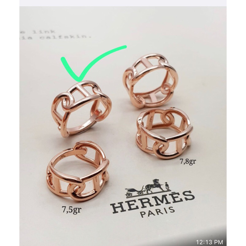 Cincin Fashion Rose Gold -17k