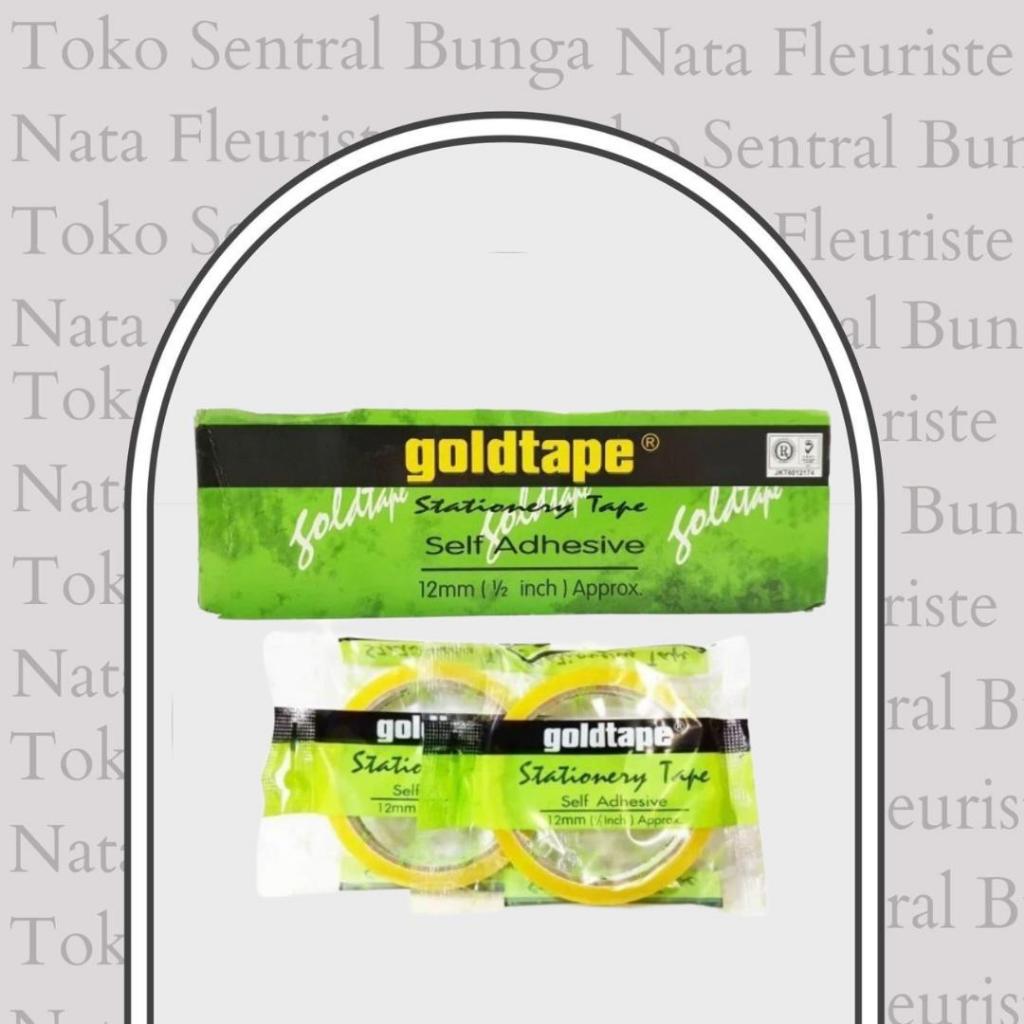 

GOLD TAPE Selotip Isolasi Kuning Serbaguna Ukuran 12 mm / 1/2 inch