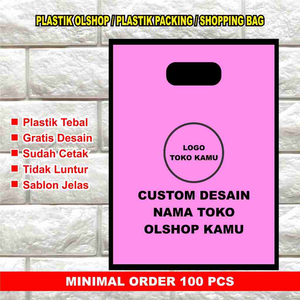 

PLASTIK OLSHOP / PLASTIK PACKING CUSTOM SABLON UKURAN 30X40 CM